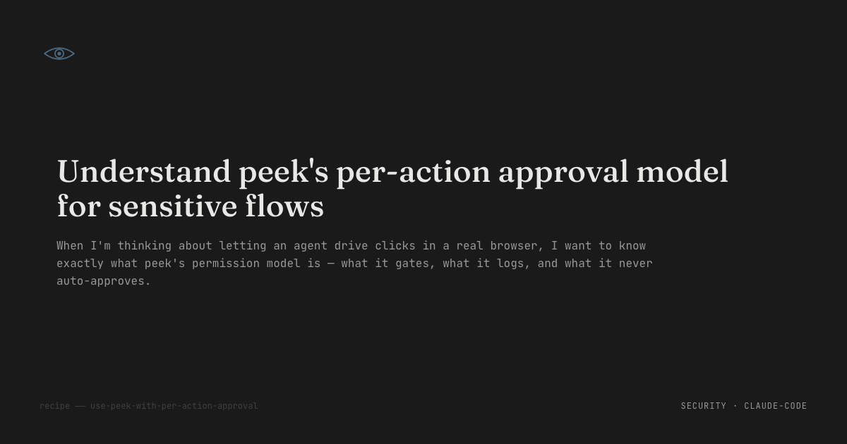 peek's permission settings panel